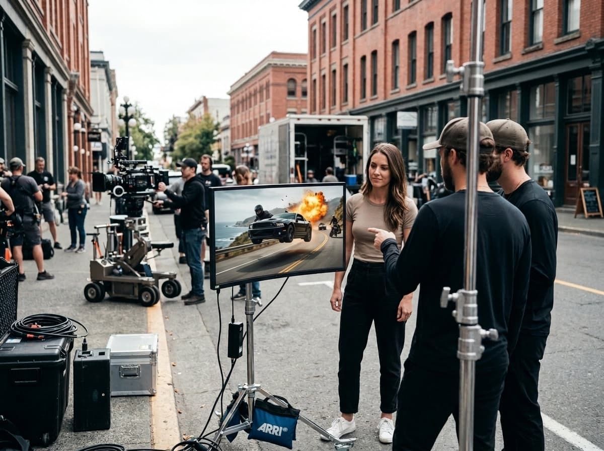 Commercial production shoot